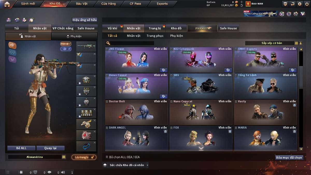 shop acc cf uy tin gia re